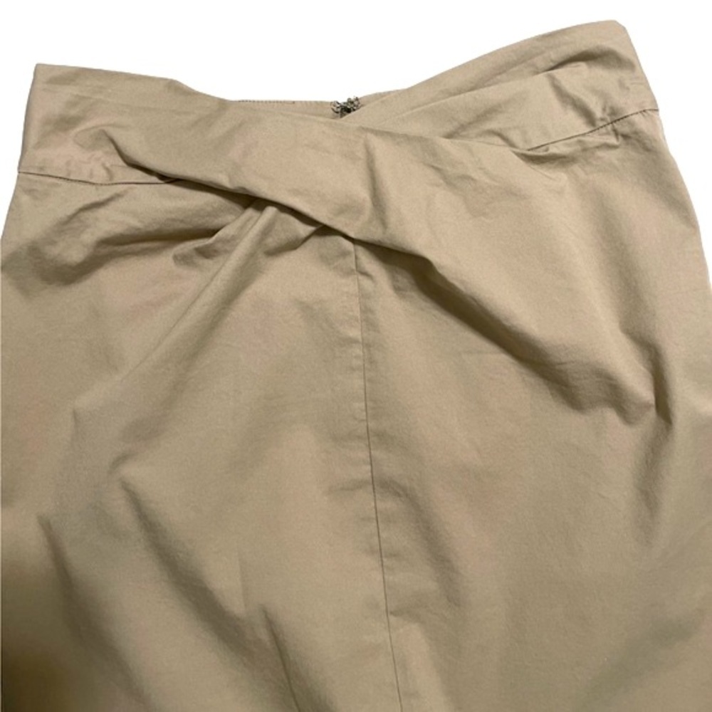 Michael Kors Women's Front Twist Khaki Pencil Skirt Petite - Picture 3 of 4